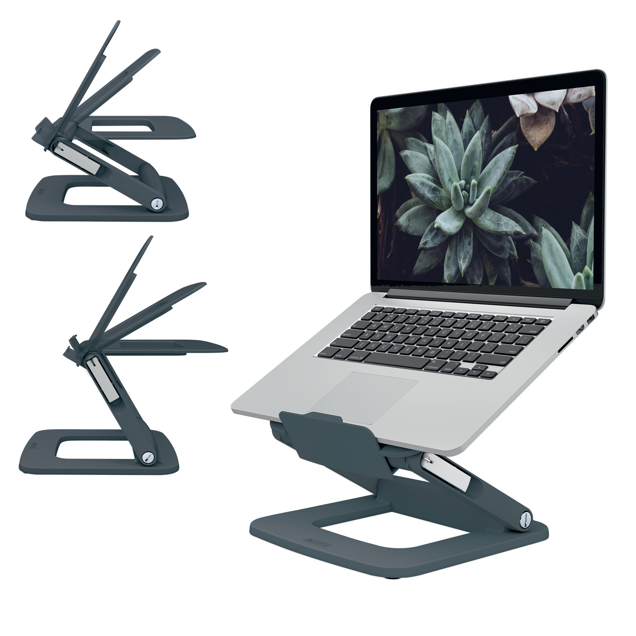 Suport Ergonomic Pentru Laptop Ajustabil Gri Carbune Leitz