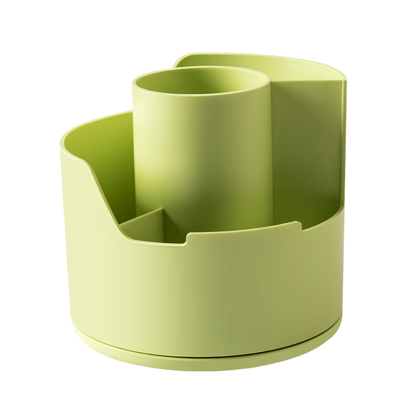 Suport Rotativ Instrumente De Scris 4 Compartimente Vernil Longreen Plastic Reciclat Deli