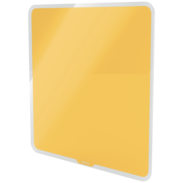 Tabla magnetica sticla 45 x 45 cm galben chihlimbar cosy leitz [2]