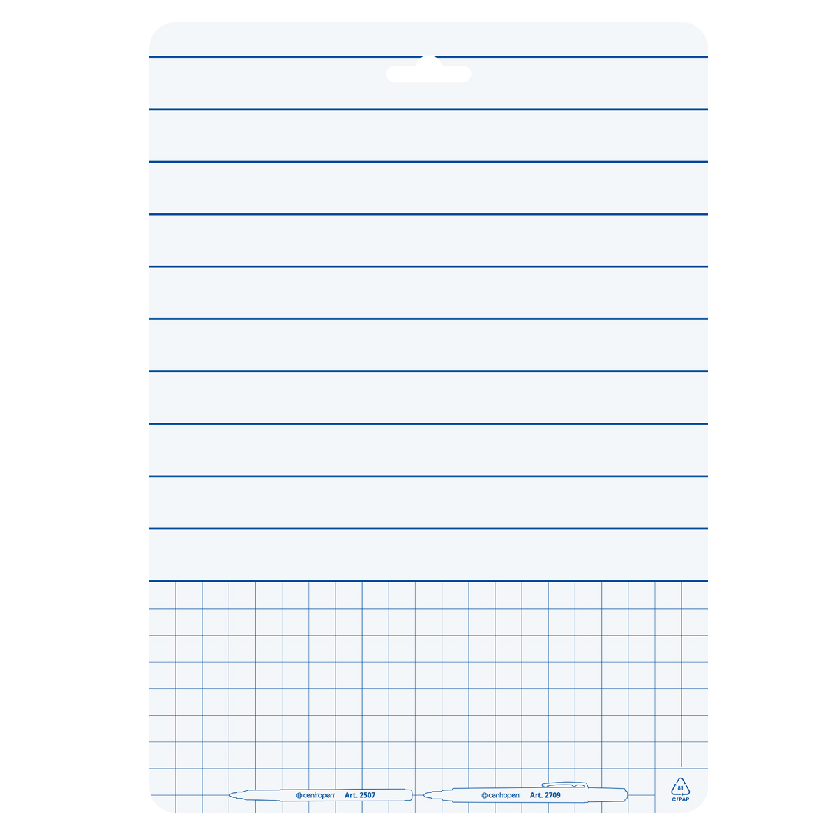 Tabla scolara 2 fete + 2 markere whiteboard 21 x 29.7 cm centropen [1]