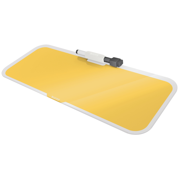 Produse pentru prezentare și afișare - Tabla sticla cu trepied pentru birou galben chihlimbar cosy leitz