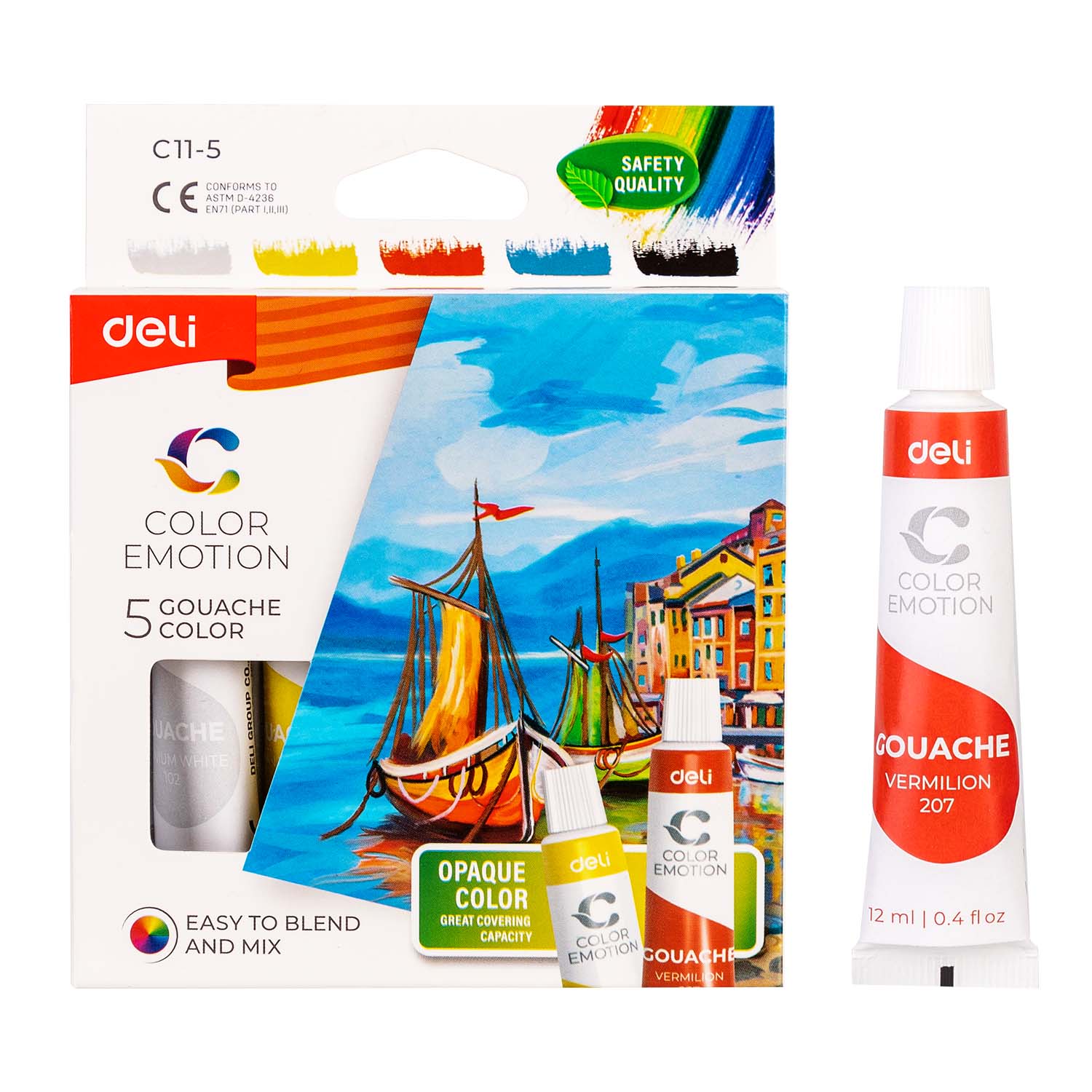 Tempera 5 Culori 12ML Deli