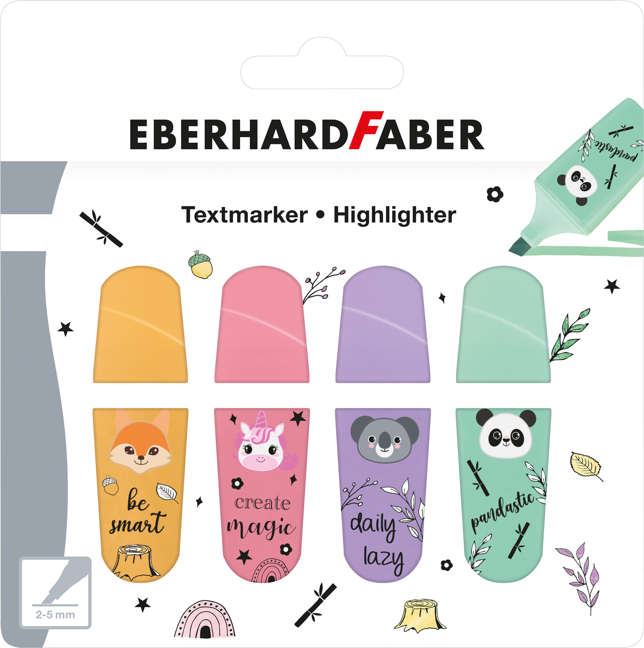 Textmarker Animale Set 4 Bucati Eberhard Faber
