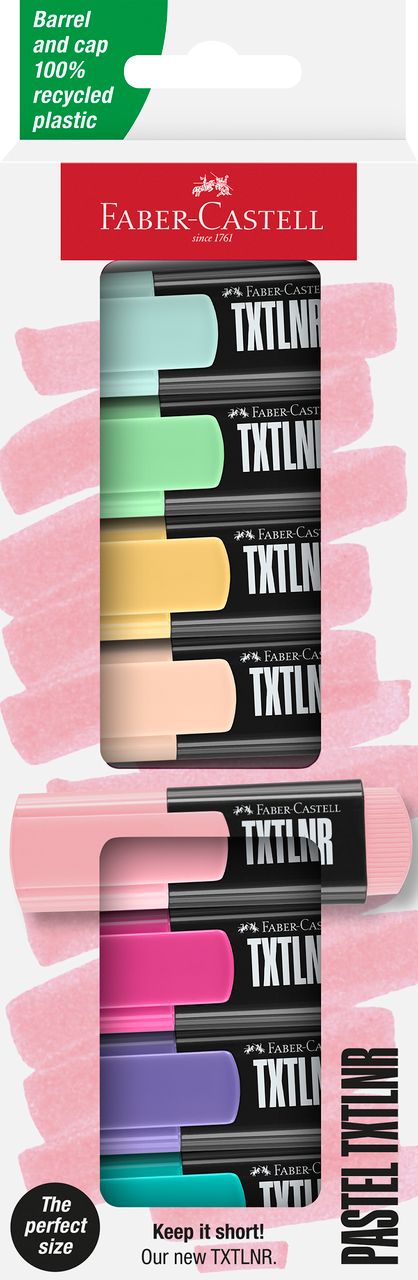 Textmarker Mini Set 8 Pastel Faber-castell
