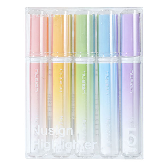 Textmarker Forma Patrata Set 5 Buc Nusign Deli