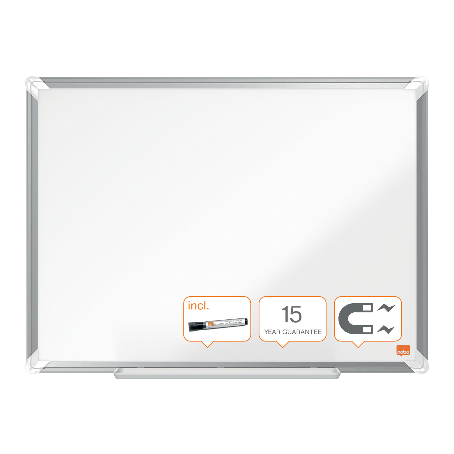 Whiteboard magnetic otel lacuit 45 x 60 cm premium plus nobo [1]