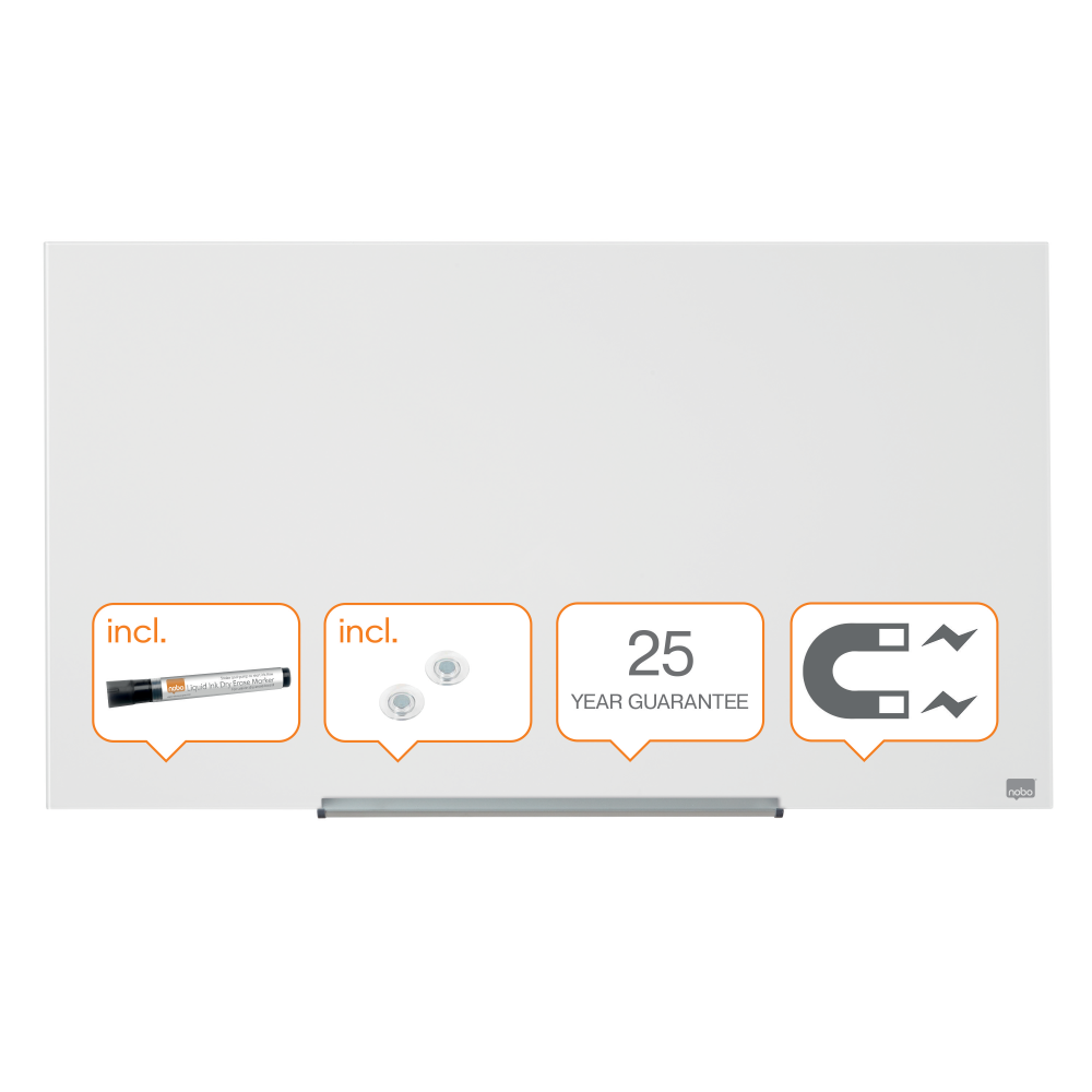 Whiteboard Magnetic Sticla Widescreen 45" Diamond Nobo