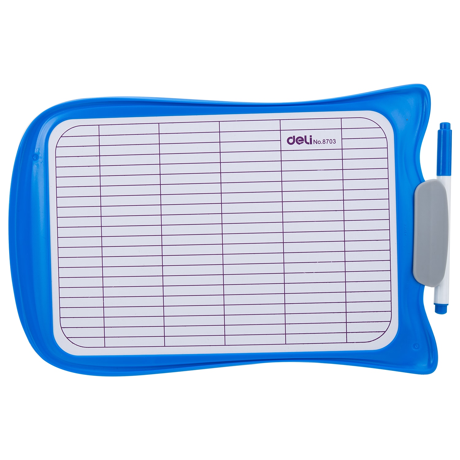 Whiteboard scolar cu rama plastic 30*21cm deli [3]
