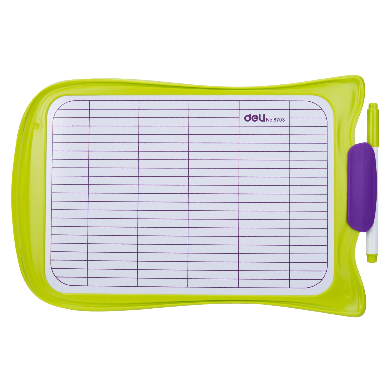 Whiteboard scolar cu rama plastic 30*21cm deli [4]