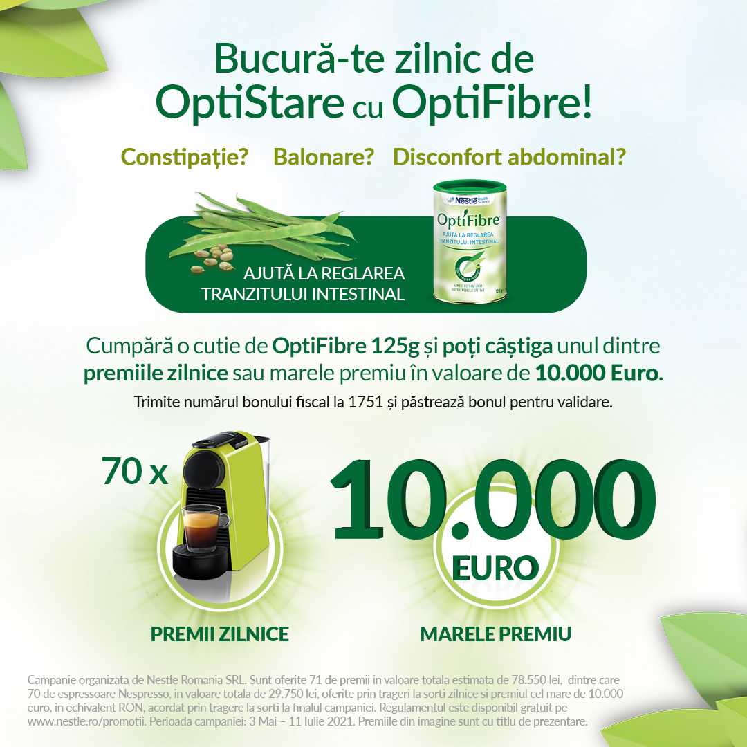 Regulamentul campaniei: “Bucura-te zilnic de OptiStare cu OptiFibre!