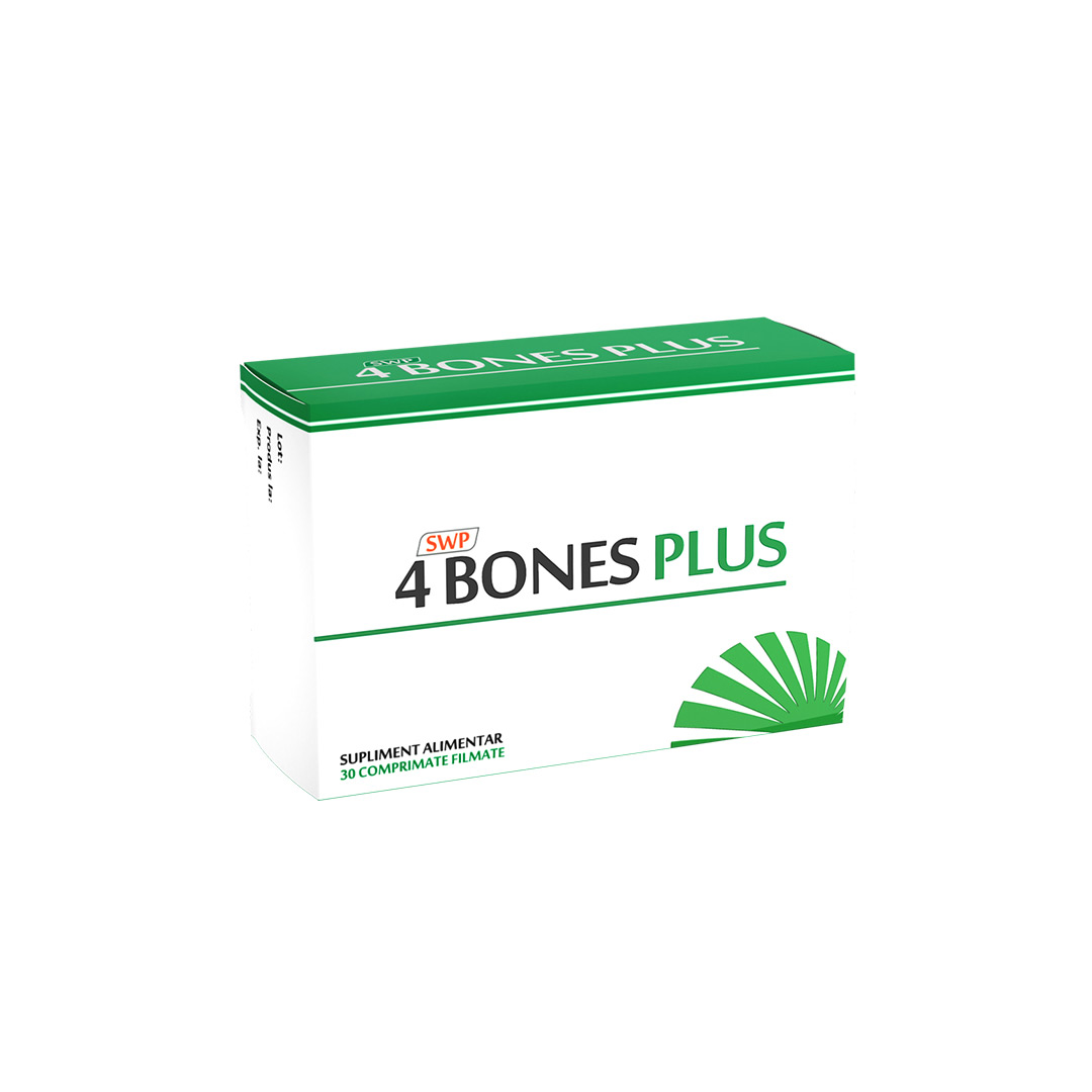 4 Bones Plus, 30 comprimate, Sun Wave Pharma