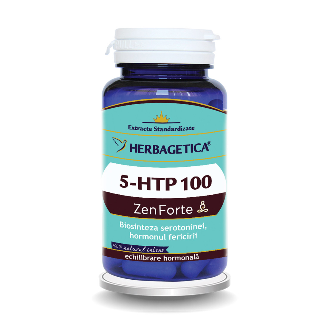 5 HTP 100 Zen Forte, 60 capsule, Herbagetica