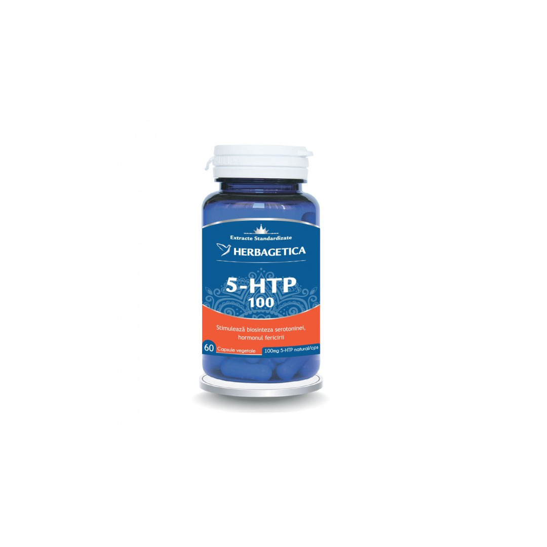 5 HTP 100 Zen Forte, 60 capsule, Herbagetica