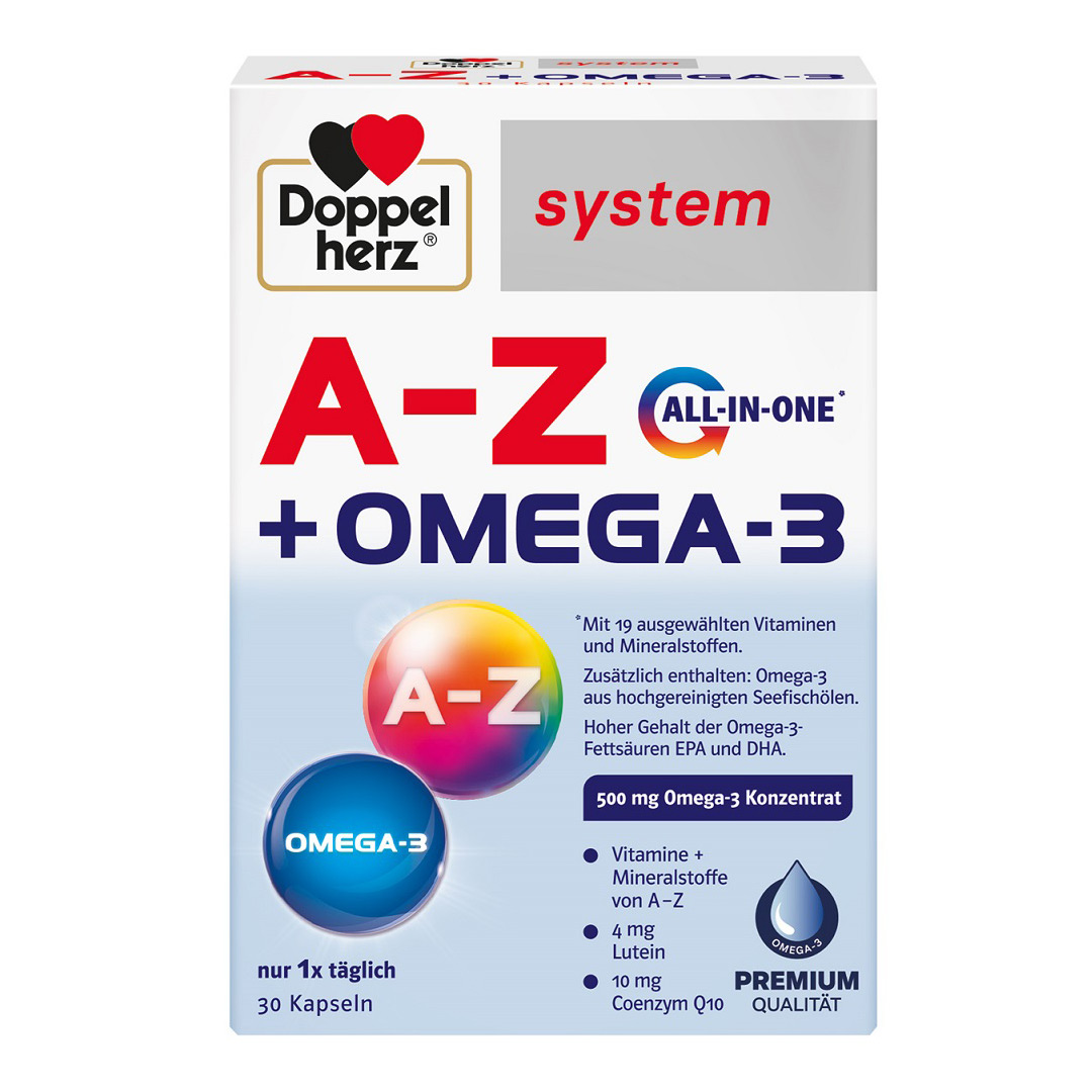 A-Z + Omega-3 System, 30 capsule, Doppelherz