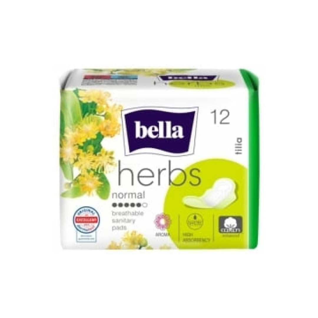 Absorbante Bella Herbs Floare de tei, 12 bucati