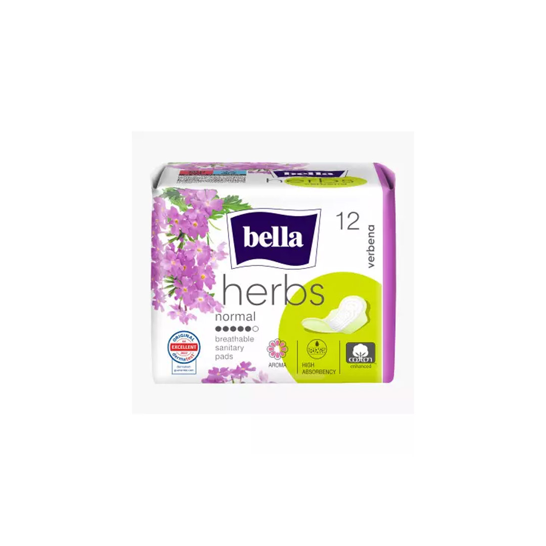 Absorbante Herbs Verbena, 12 bucati, Bella