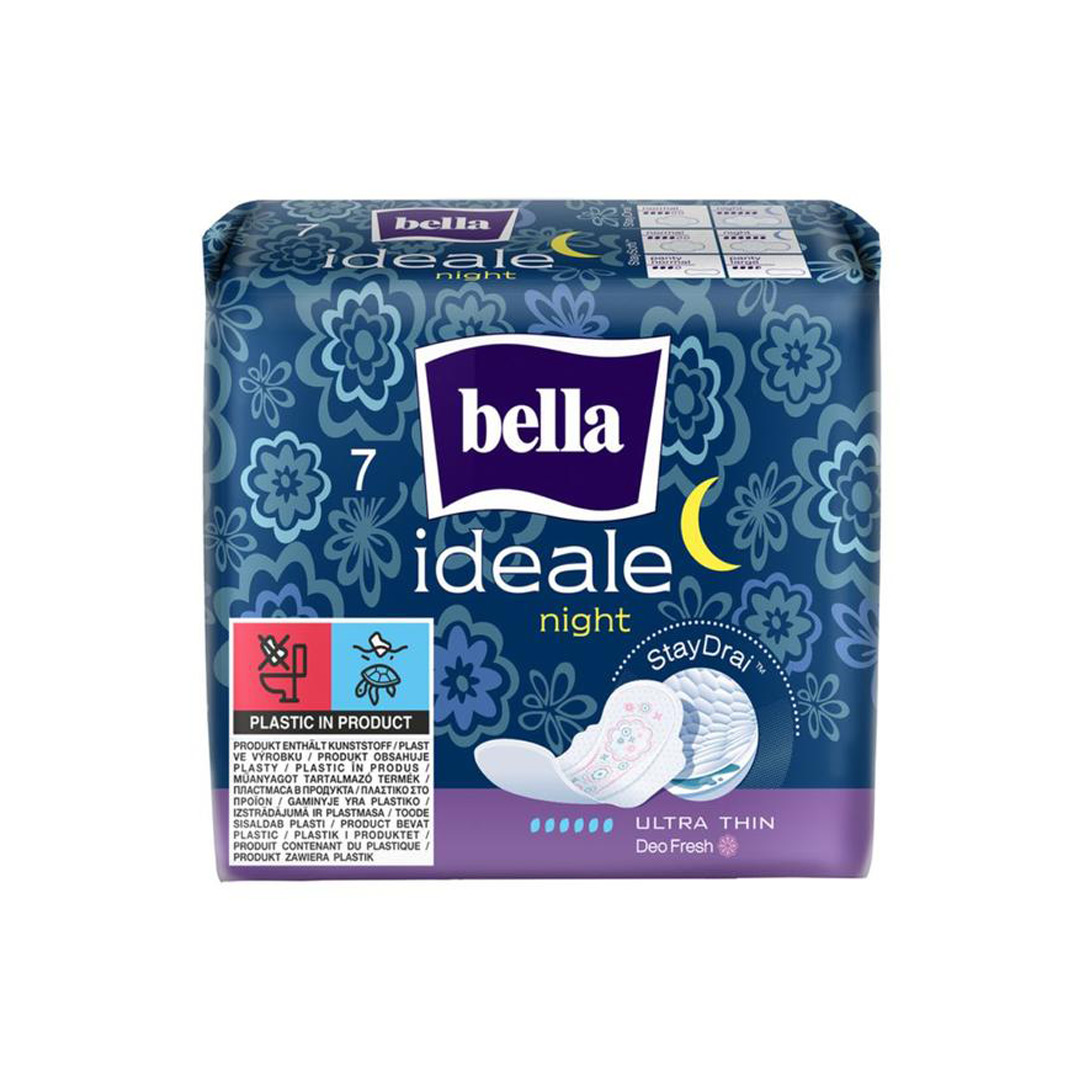 Absorbante Igienice pentru noapte - Ideale Night StayDrai Ultra Thin, 7 bucati, Bella