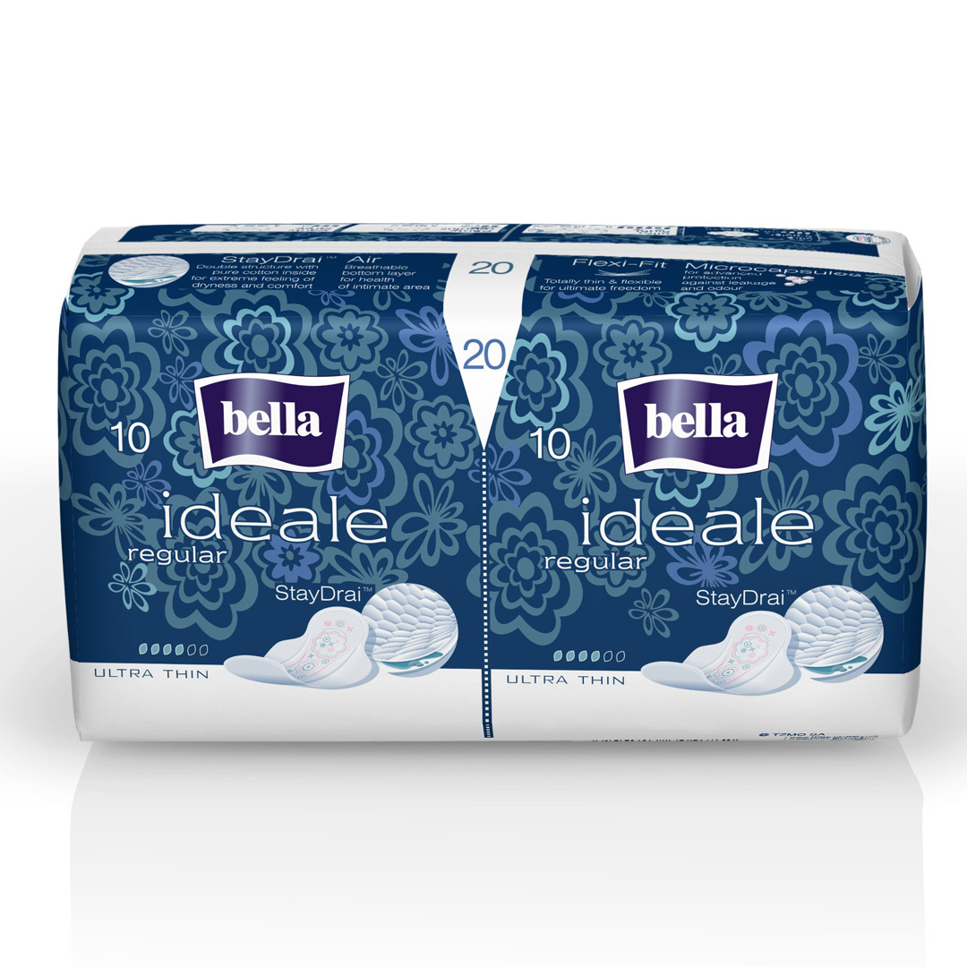 Absorbante regular Ultra thin StayDrai Ideale, 20 bucati, Bella