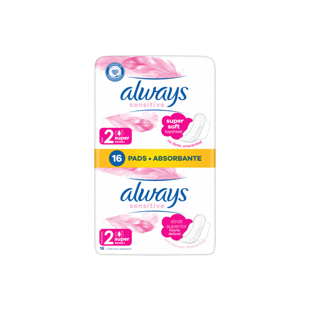 Absorbante Sensitive Duo Pack Ultra Super Plus, 16 bucati, Always