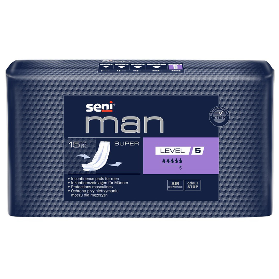 Absorbante urologice Man Super, Level 5, 15 bucati, Seni