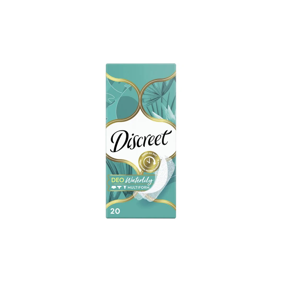 Absorbante zilnice Deo Waterlily, 20 bucati, Discreet