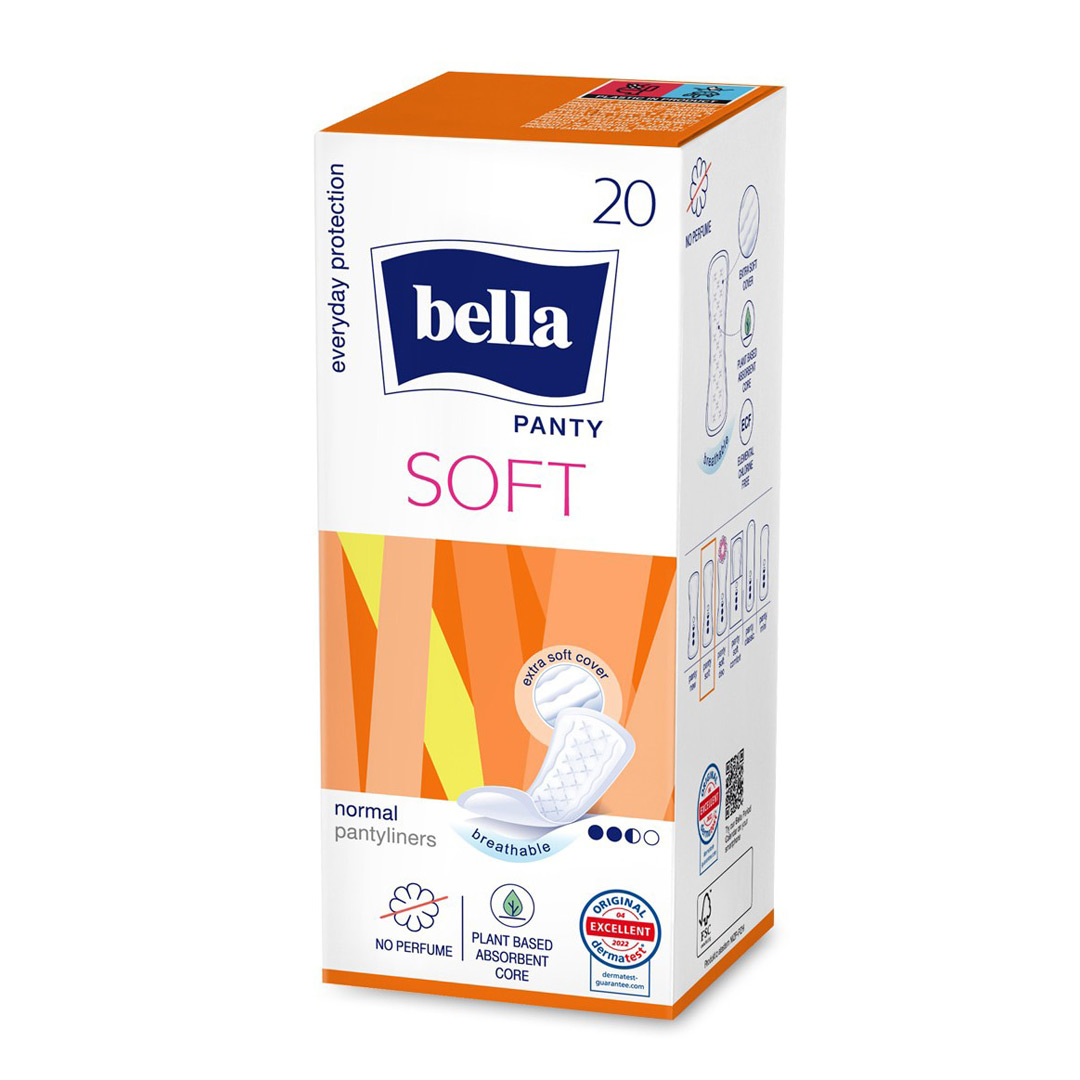 Absorbante zilnice Panty Soft, 20 bucati, Bella