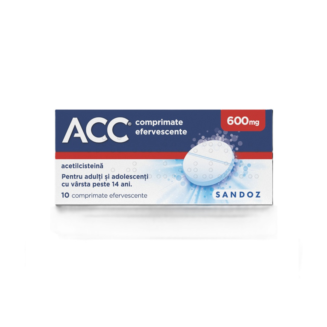 ACC, 600 mg, 10 comprimate efervescente, Sandoz