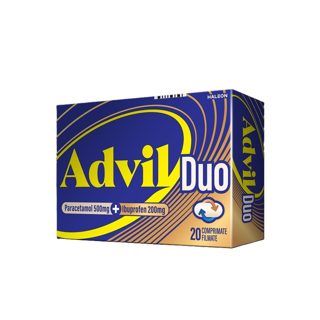 Advil Duo, 500 mg/200 mg, comprimate filmate, Haleon
