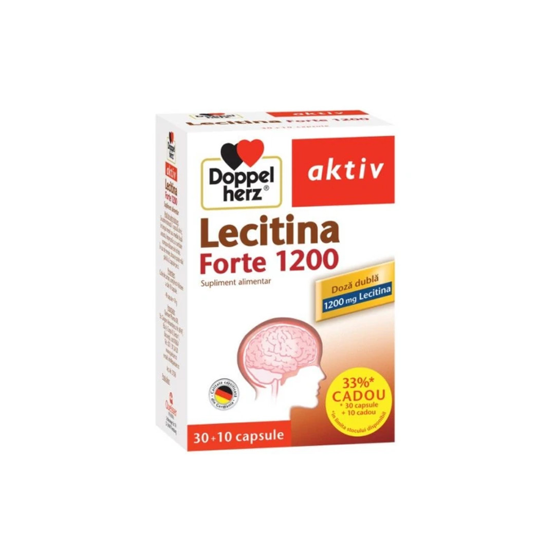Aktiv Lecitina Forte 1200 mg x 30 capsule + 10 capsule CADOU, Doppelherz
