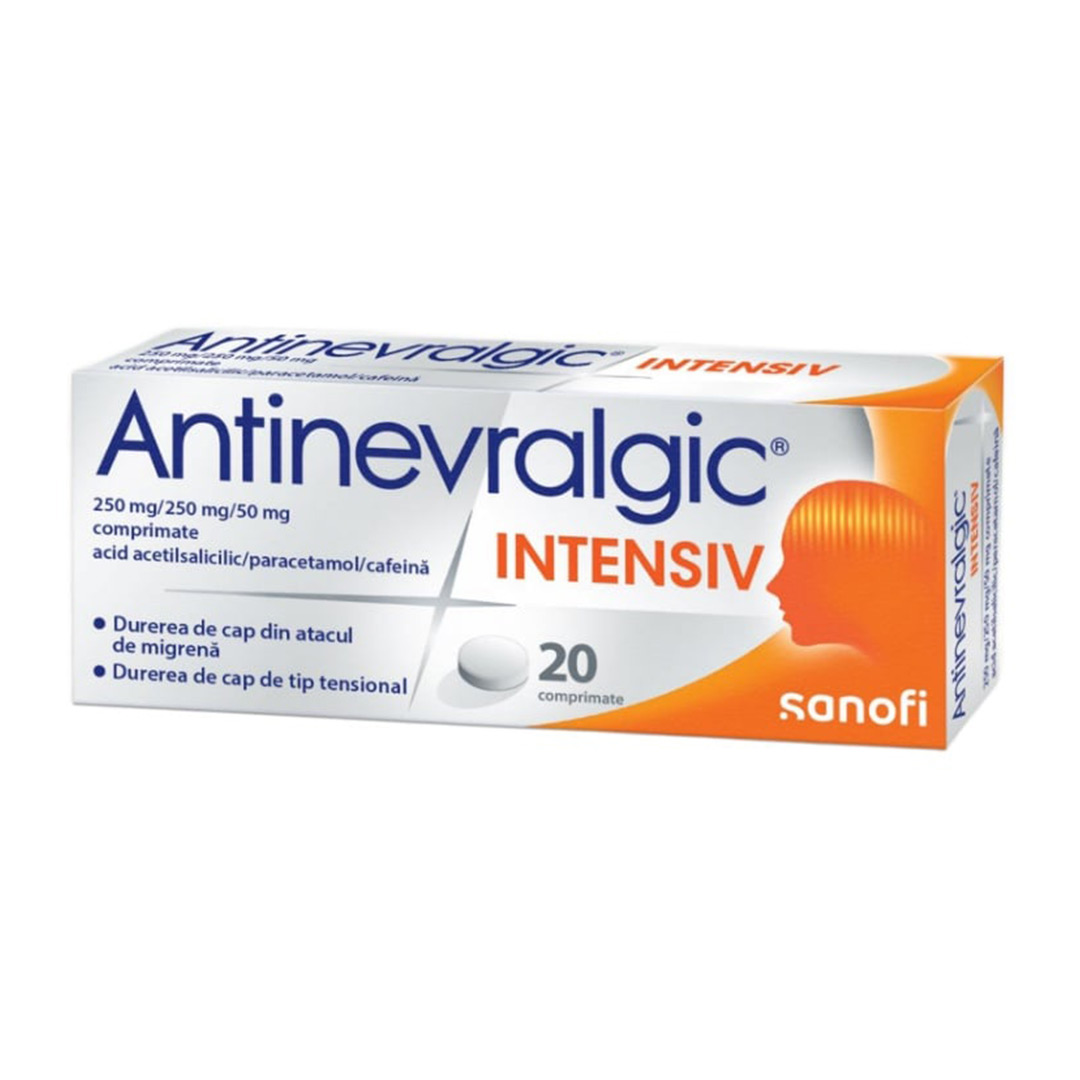 Antinevralgic Intensiv, 20 comprimate, Sanofi
