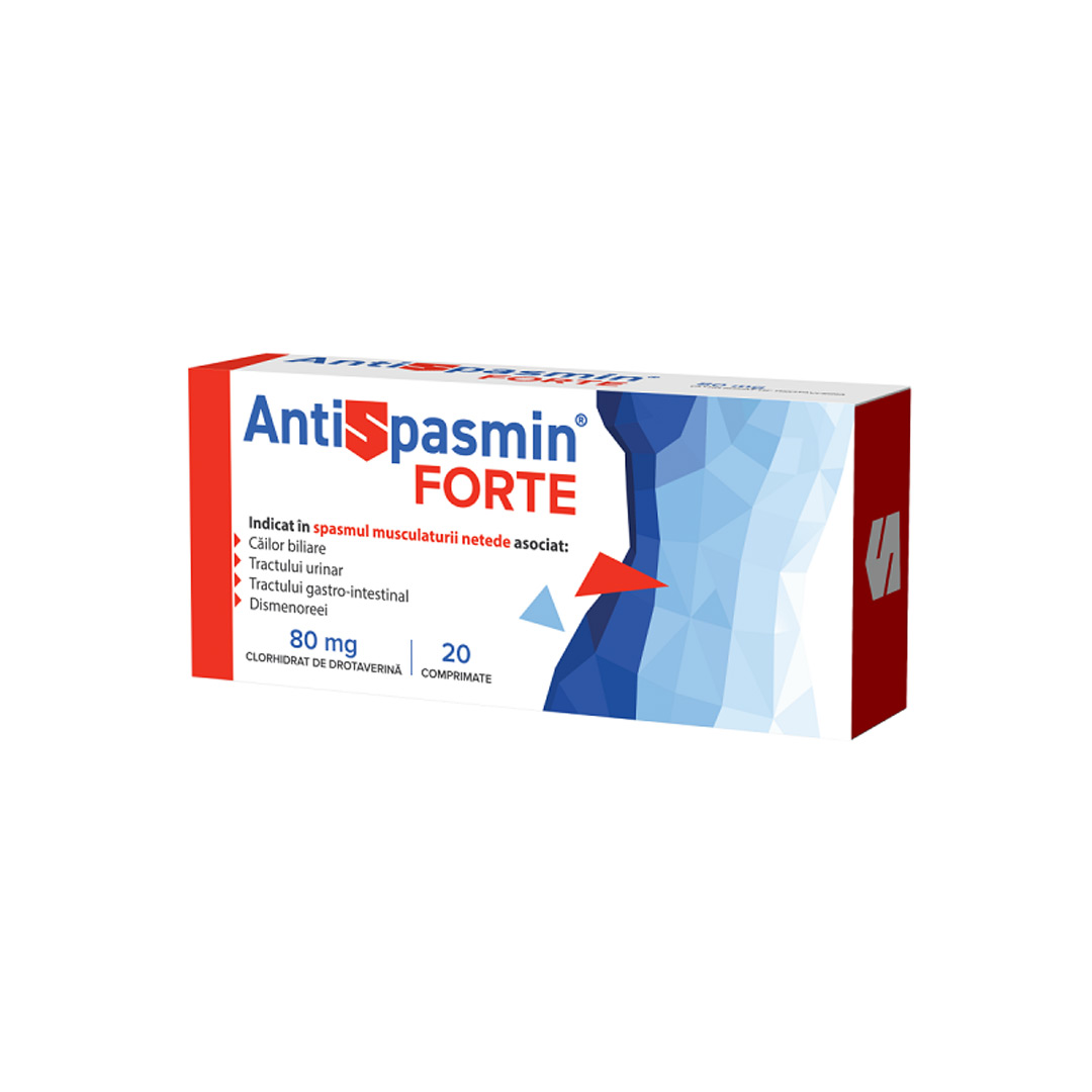Antispasmin Forte, 80 mg, 20 comprimate, Biofarm
