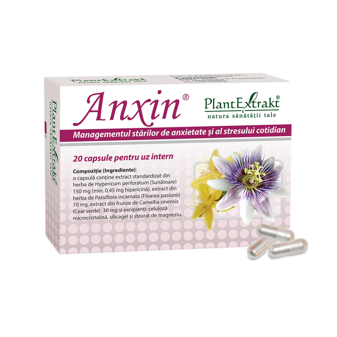 Anxin, 20 capsule, Plant Extrakt