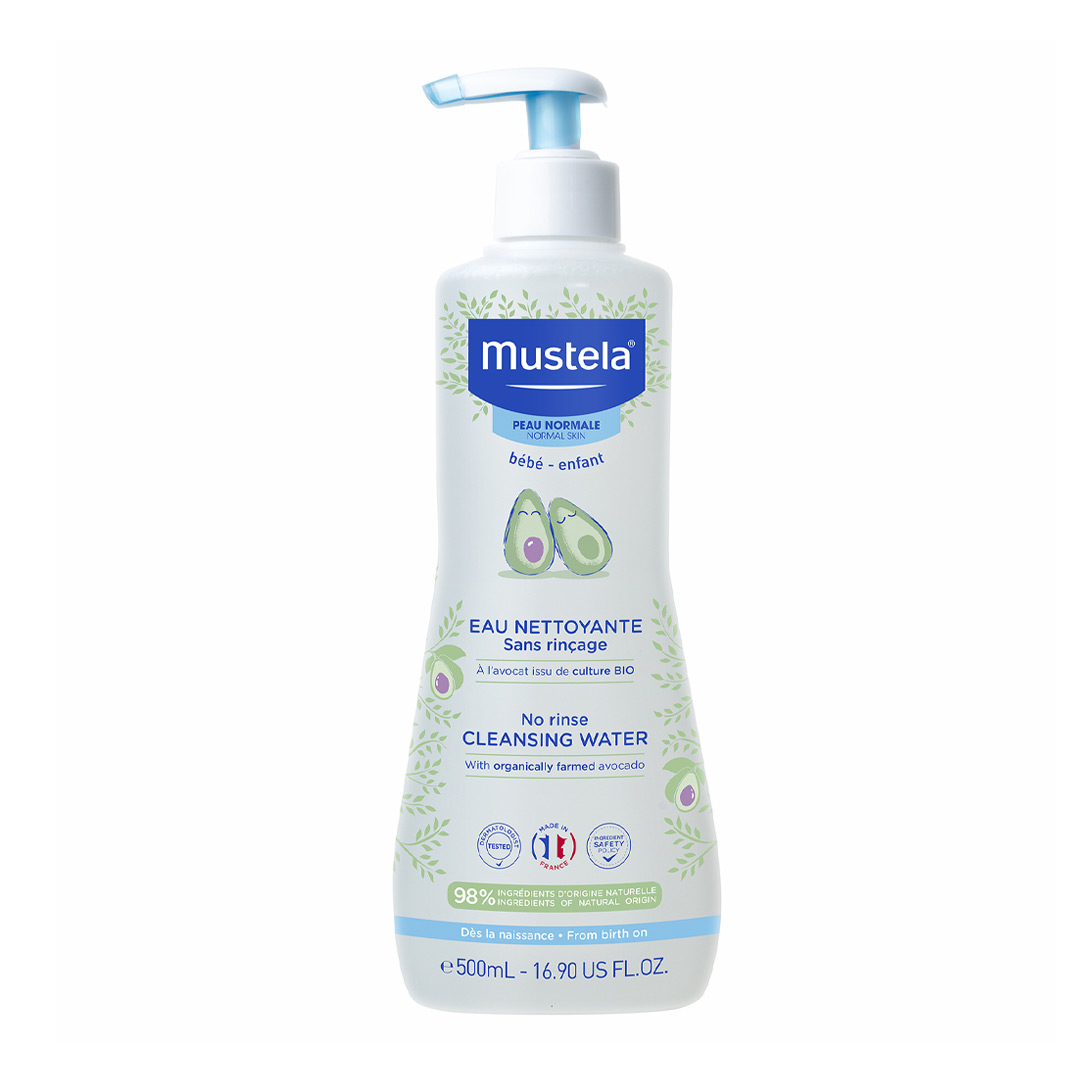 Apa de curatare fara clatire pentru piele normala, 500 ml, Mustela
