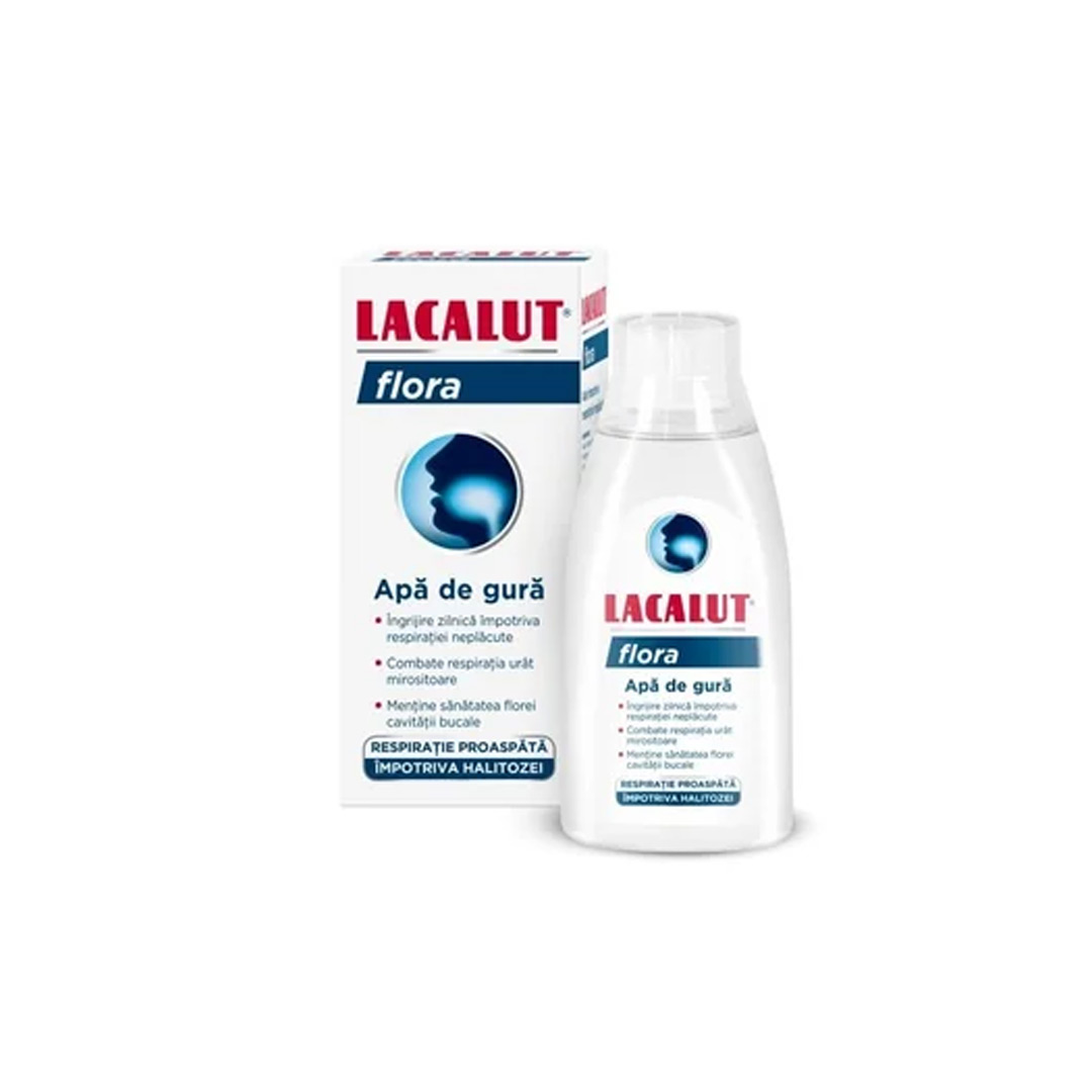 Apa de gura Flora, 300 ml, Lacalut