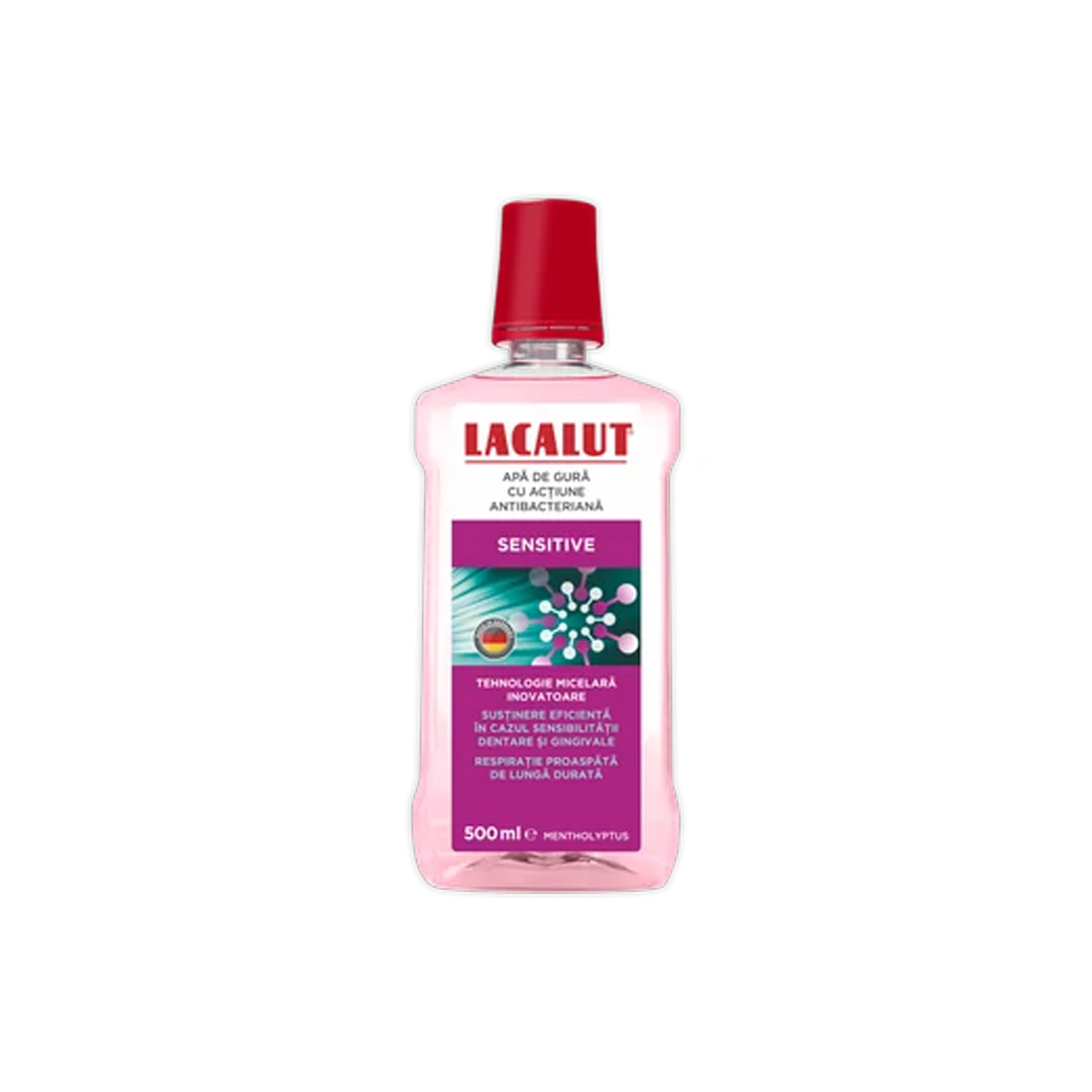 Apa de gura micelara Sensitive, 500ml, Lacalut