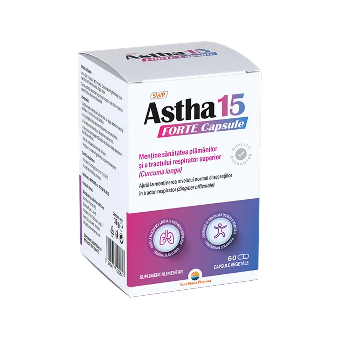 Astha 15 Forte, 60 capsule vegetale, Sun Wave Pharma