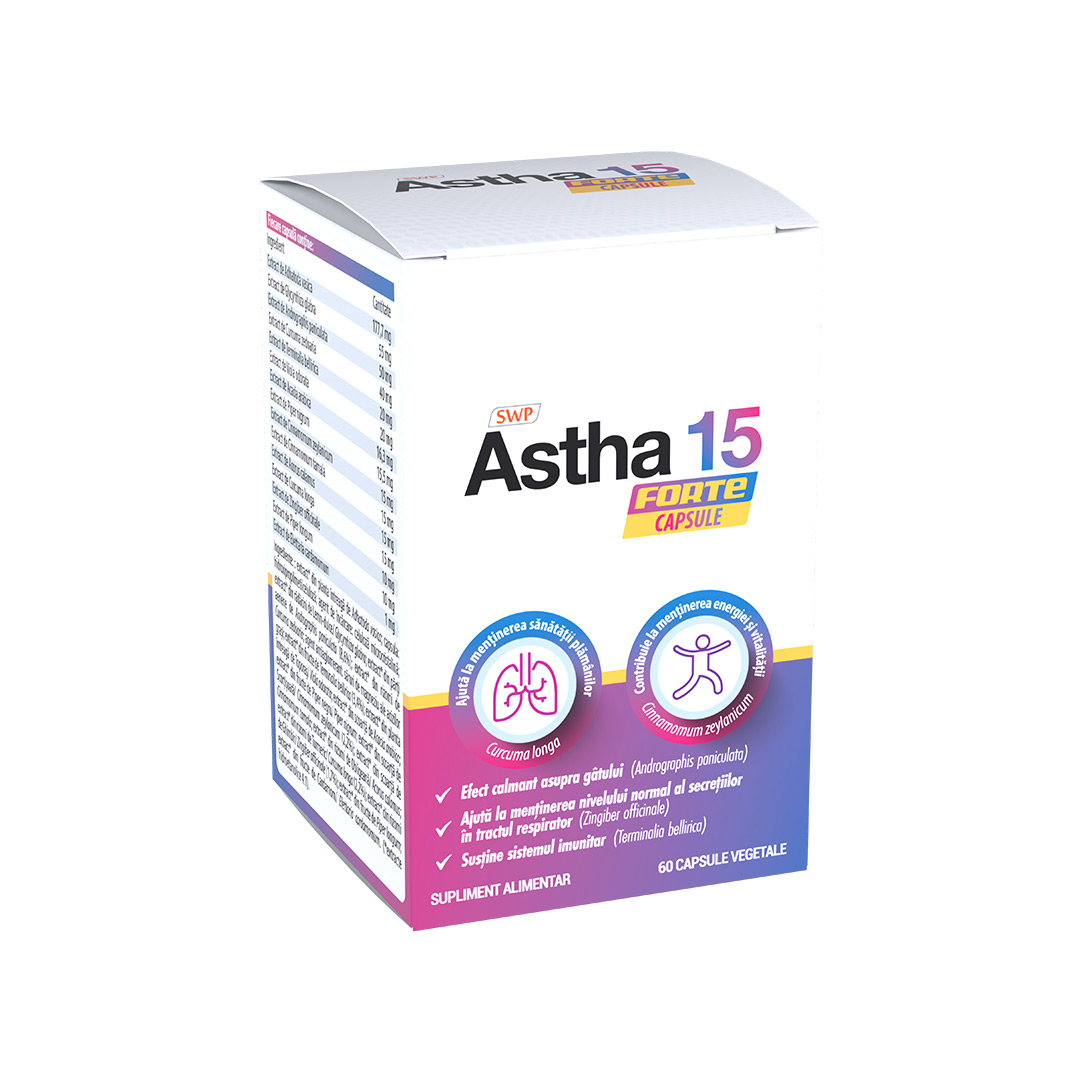 Astha 15 Forte, 60 capsule vegetale, Sun Wave Pharma