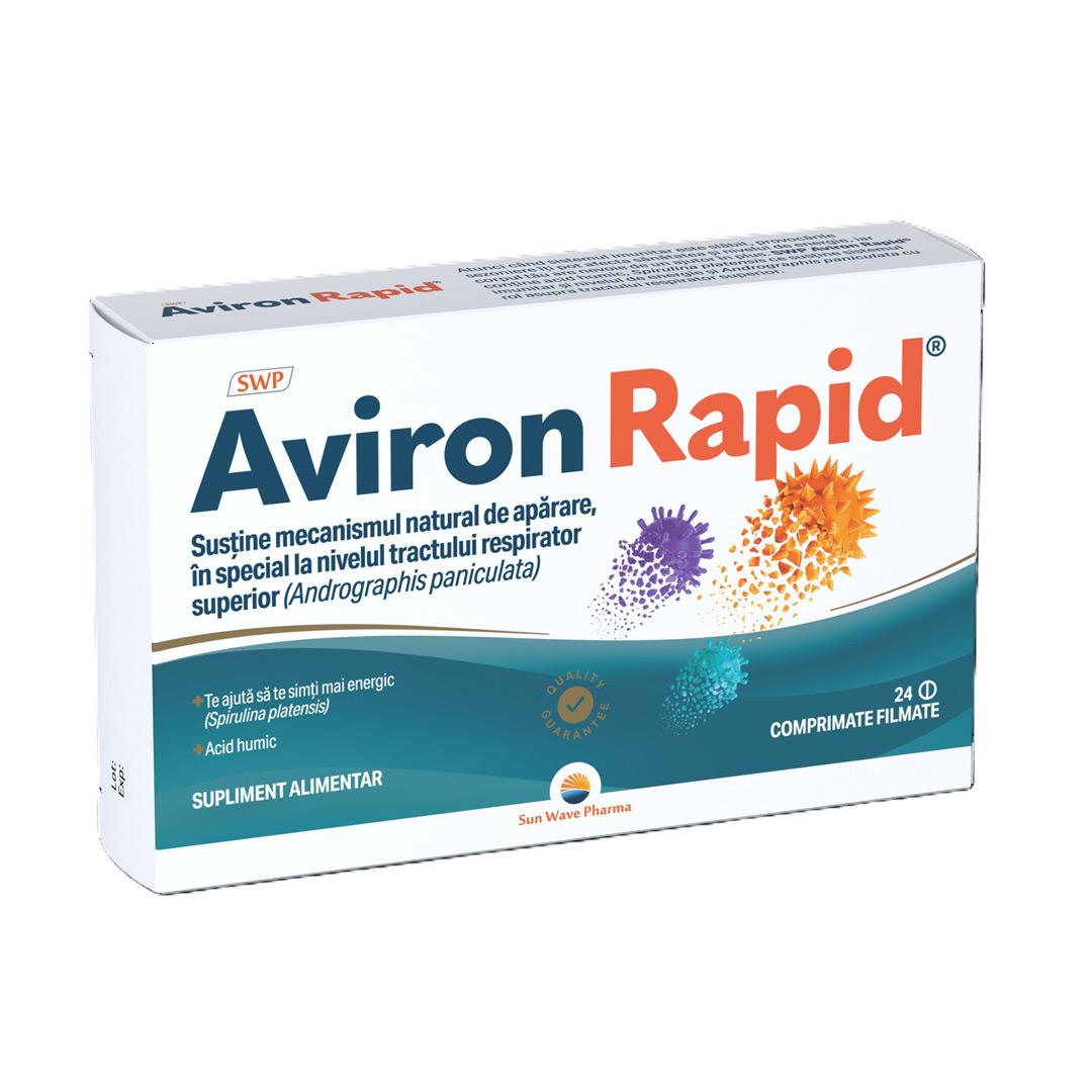 Aviron Rapid, 24 comprimate filmate, Sun Wave Pharma
