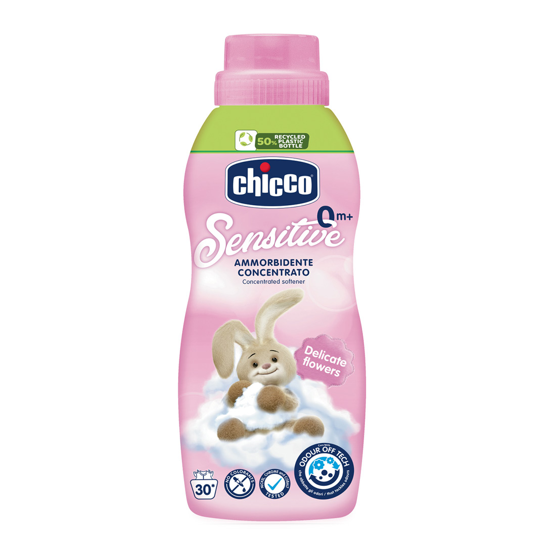 Balsam concentrat, pentru haine Delicate Flowers, 750 ml, 0 luni+, Chicco