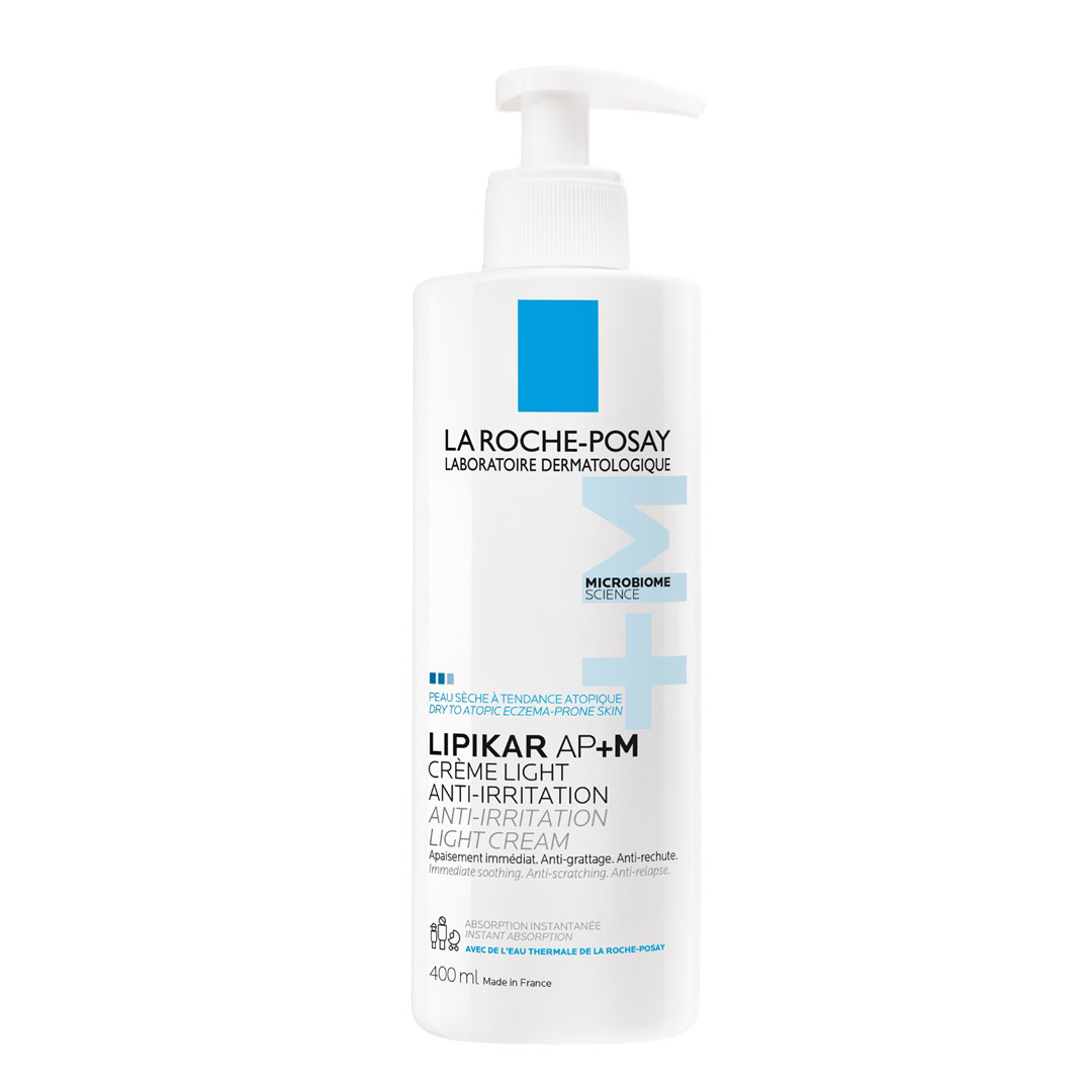 Crema triplu reparatoare cu textura lejera Lipikar Light AP+M, 400 ml, La Roche Posay