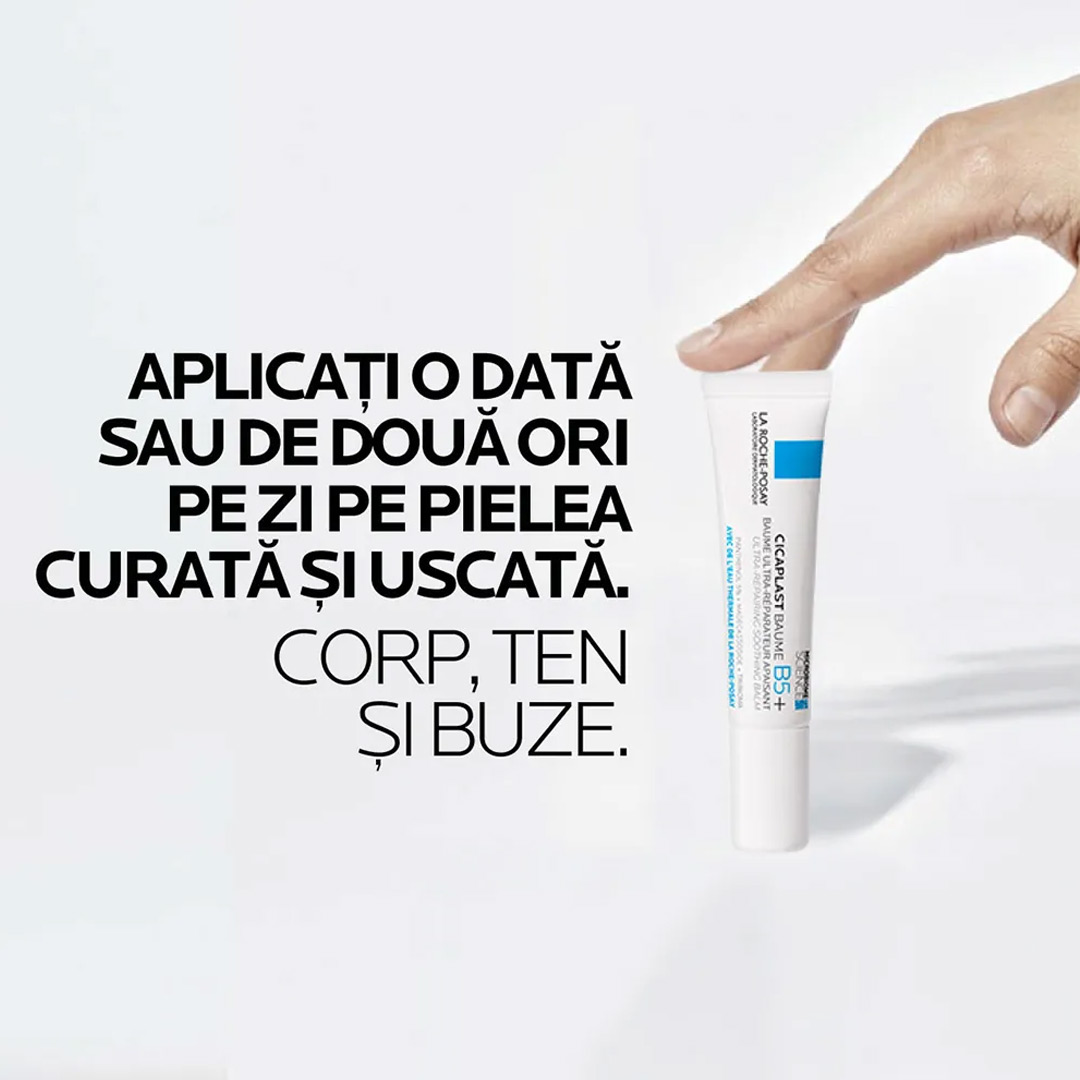 Balsam Reparator Calmant cu Indicatii Multiple Cicaplast B5+, 15 ml, La Roche Posay, [4],farmaciabajan.ro