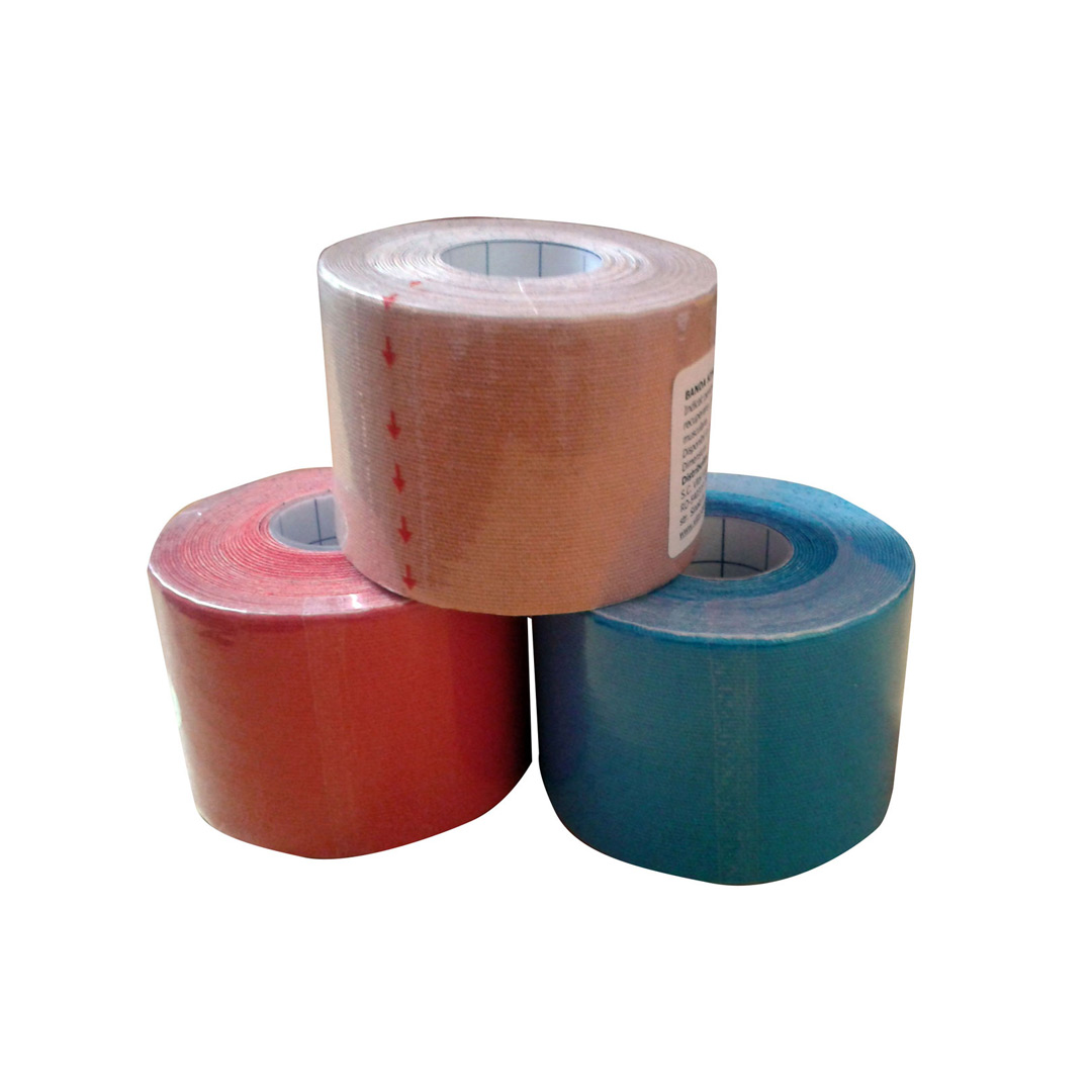 Banda kinesiologica kinesio tape, rosu, 5cm x 5m, Vital Logistic