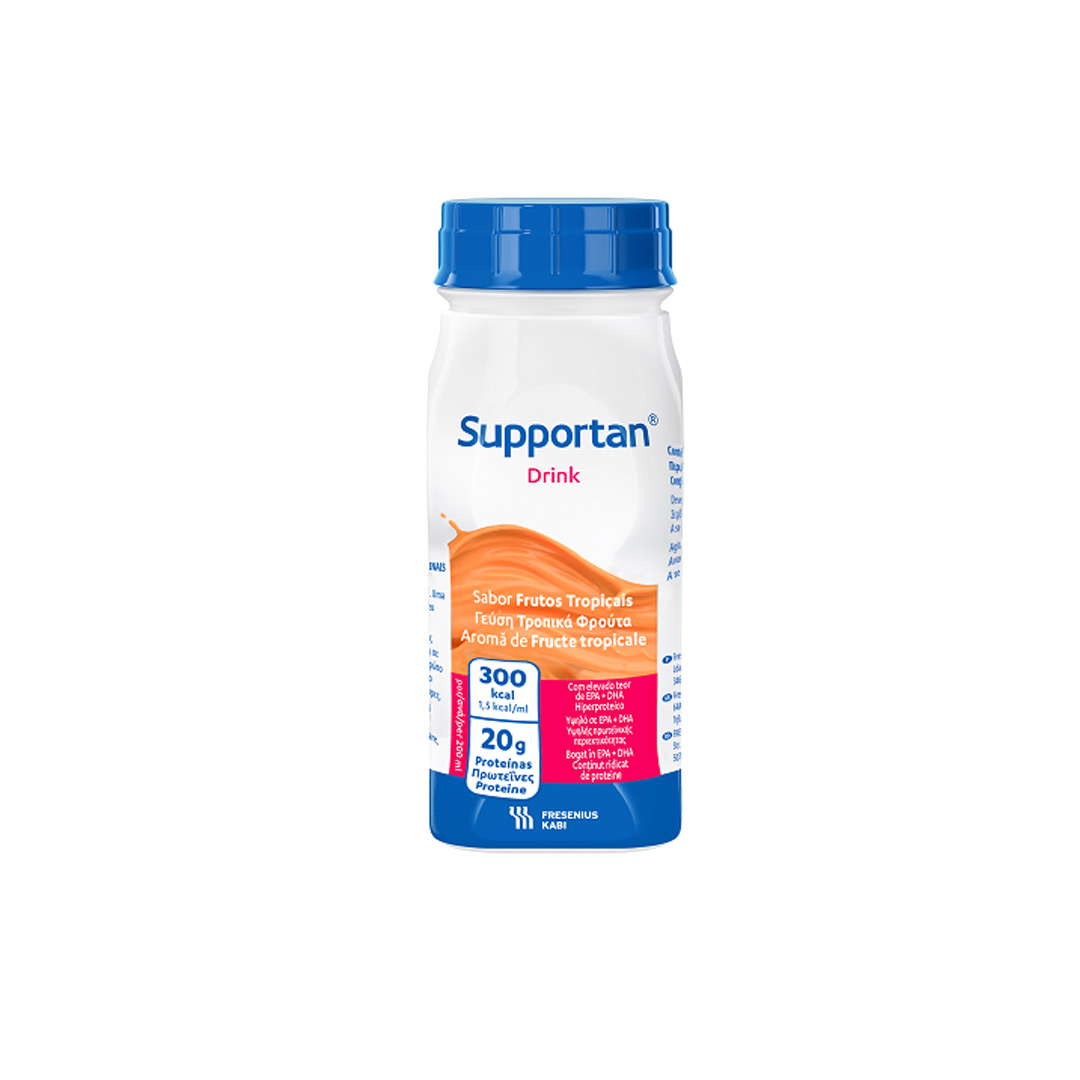Bautura cu aroma de fructe tropicale Supportan, 4 x 200 ml, Fresenius Kabi