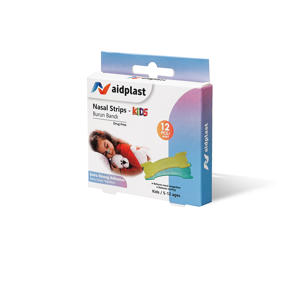 Benzi nazale respiri ușor pentru Copii (pentru copii între 5 - 12 ani) - 12 buc/cutie, Aidplast