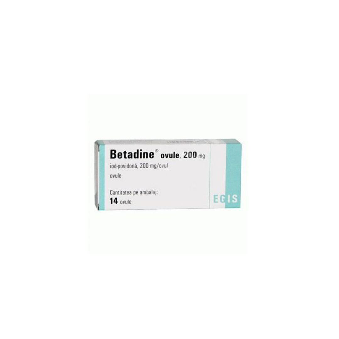Betadine ovule 200 mg,14 ovule, Egis Pharmaceutical