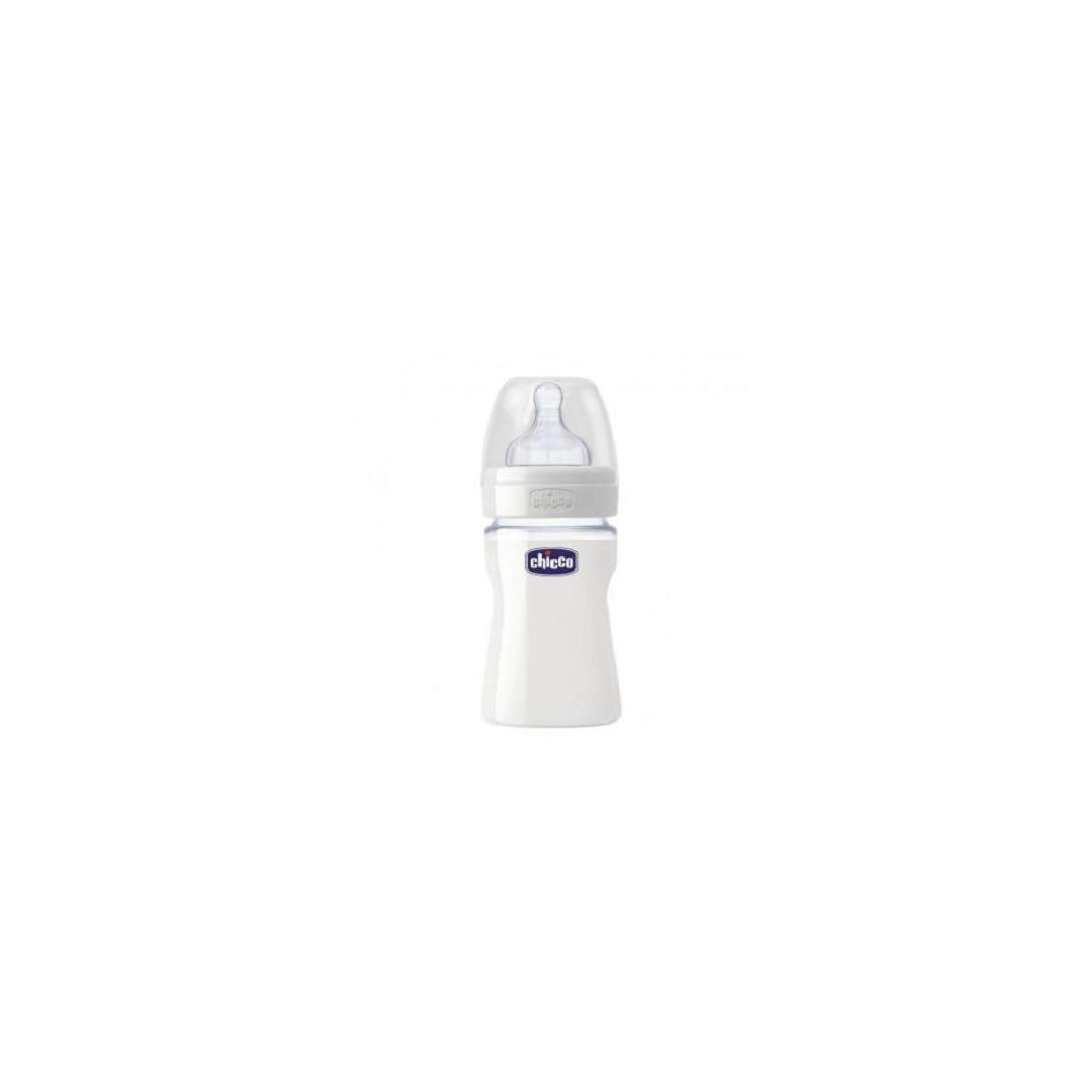 Biberon sticla, cu tetina de silicon, +0 luni, 150 ml, 20711 Chicco