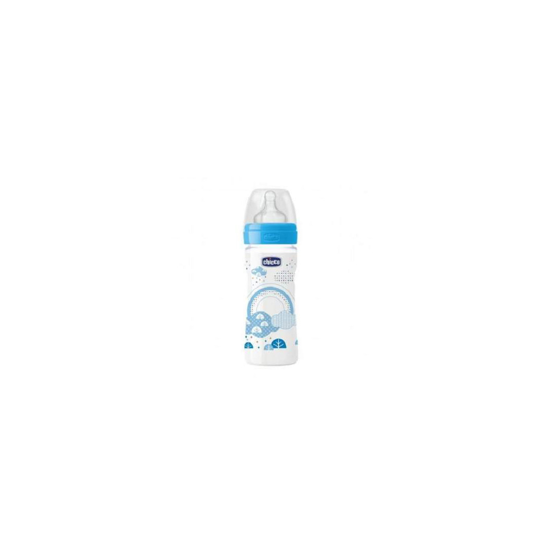 Biberon WellBeing PP, colorat, 250 ml, 2062320, Chicco