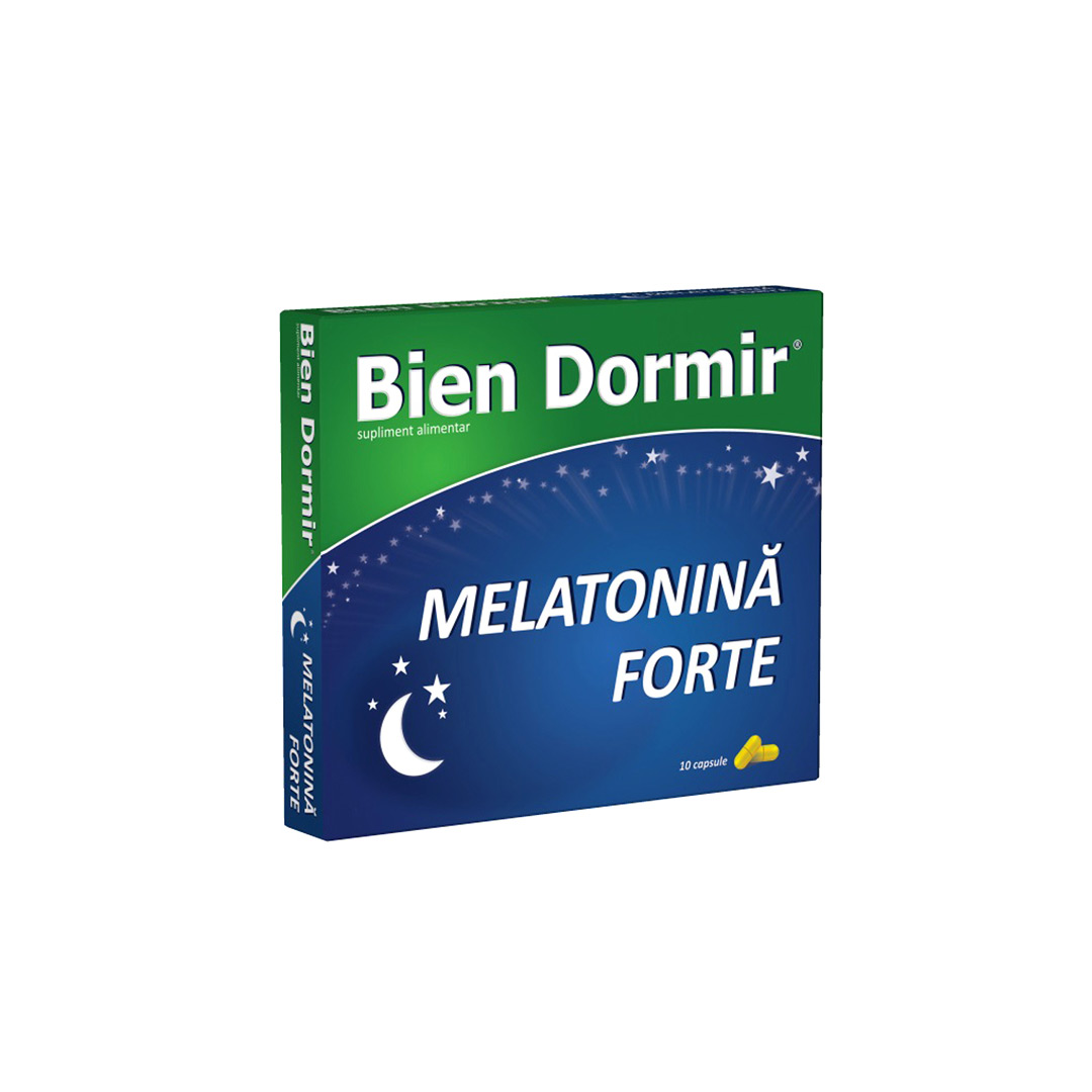 Bien Dormir + Melatonina Forte, 10 capsule