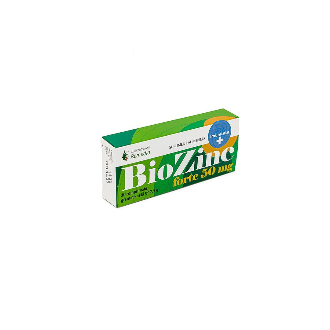 Biozinc Forte 50 mg, 30 comprimate, Remedia