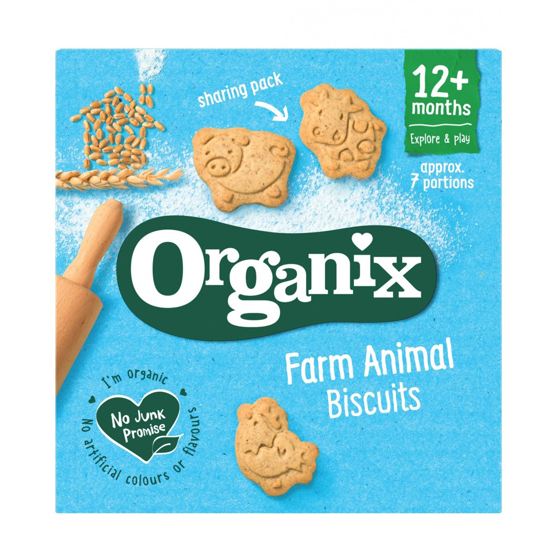 Biscuiti Bio sub forma de animale de la ferma, +12 luni, 100 g, Organix